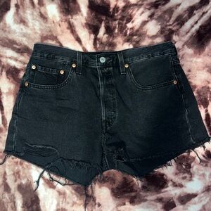 Levi Black Jean Shorts
